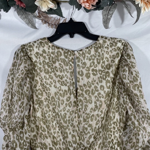 NWT Walter Baker [ Medium ] Deena Faux Wrap Mini‎ Dress In Leopard - Picture 11 of 12